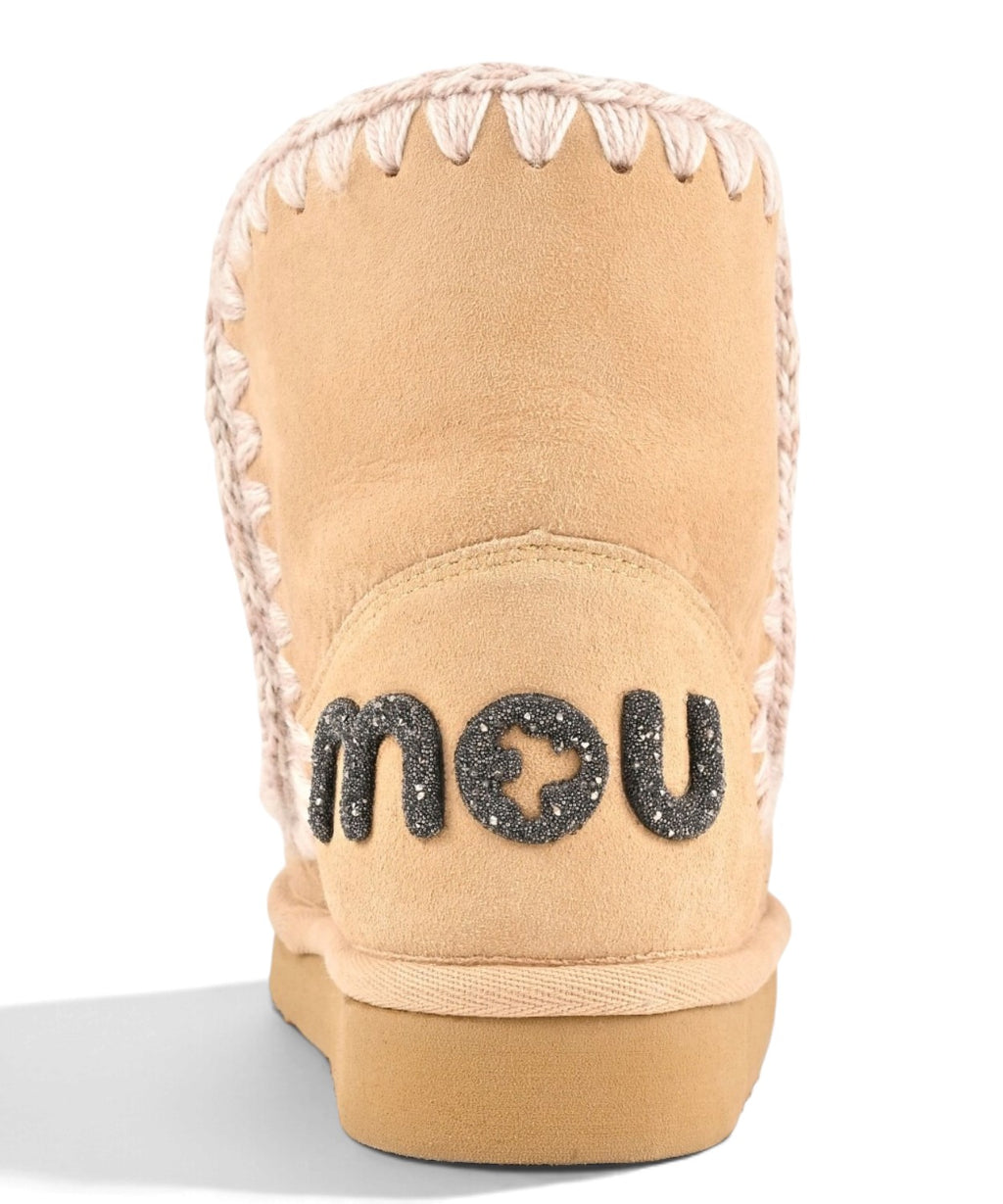 Bottes femme Mou Eskimo 18 Glitter Logo en peau lainée