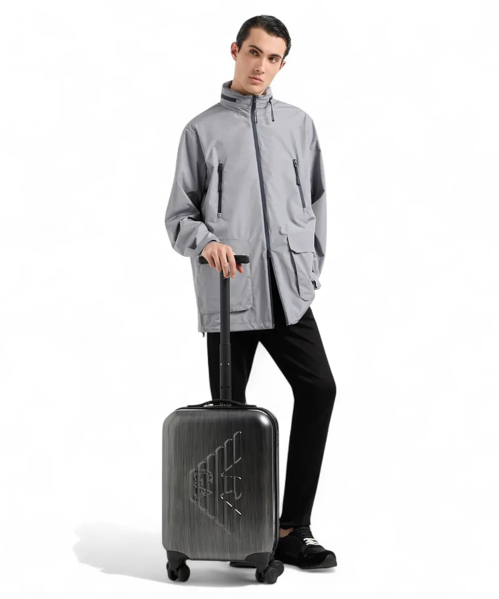 Trolley Cabina in ABS con Maxi Aquila 3D e Chiusura TSA-Emporio Armani-Valigie-Vittorio Citro Boutique