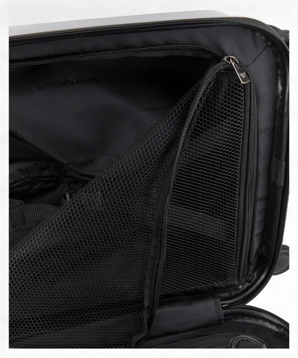Trolley Cabina in ABS con Maxi Aquila 3D e Chiusura TSA-Emporio Armani-Valigie-Vittorio Citro Boutique