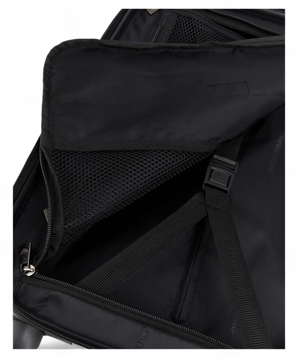 Trolley Cabina in ABS con Maxi Aquila 3D e Chiusura TSA-Emporio Armani-Valigie-Vittorio Citro Boutique