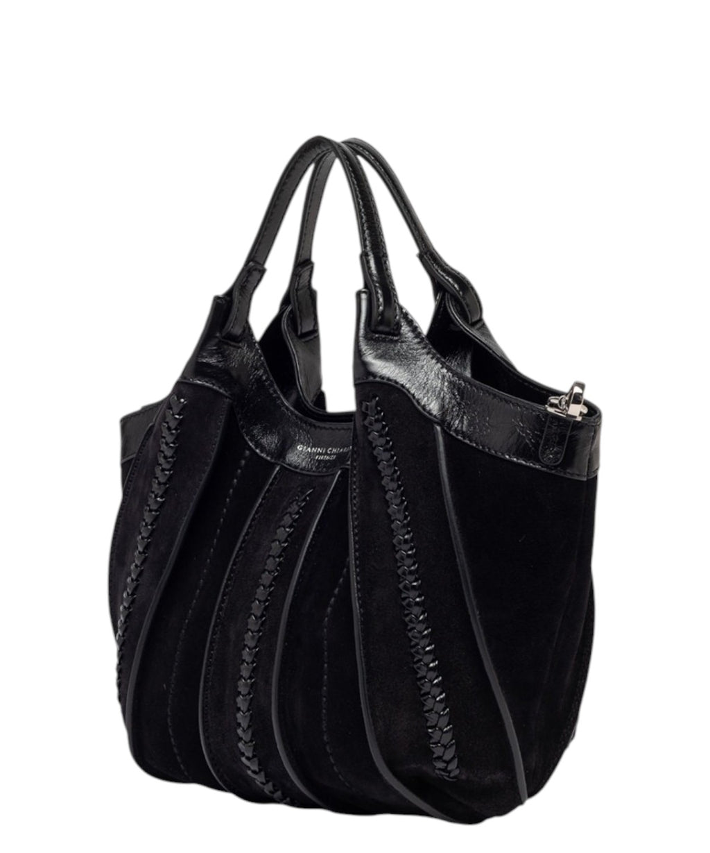 Sac pour femme DUA en cuir brillant effet vintage
