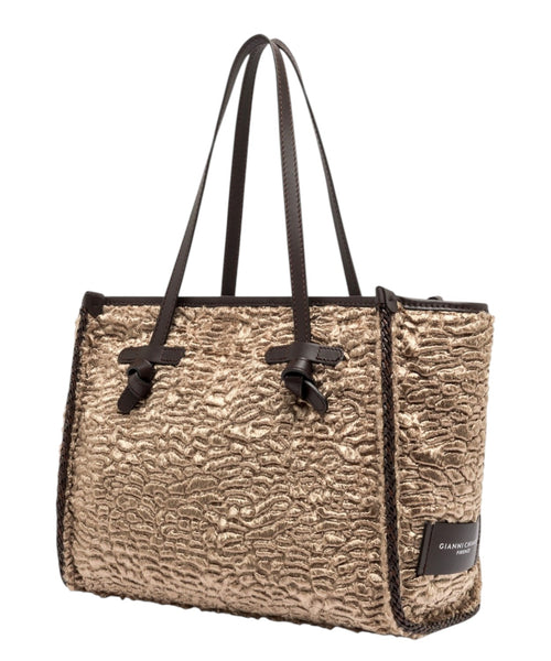 Borsa Marcella Zarina di Gianni Chiarini in in Faux Fur Astrakan