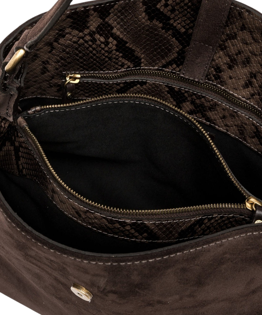 Sac pour femme Gianni Chiarini Fiona Large en cuir suédé