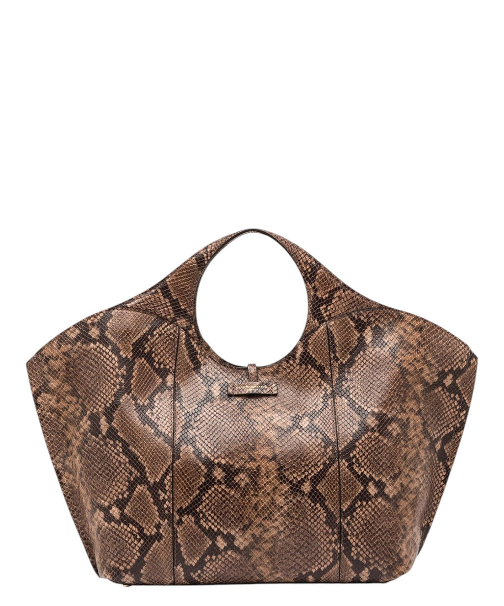 Sac pour femme Gianni Chiarini Infinity en cuir imprimé python
