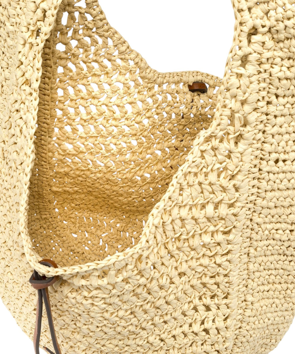 Sac Nefeli Hobo en crochet paille Gianni Chiarini