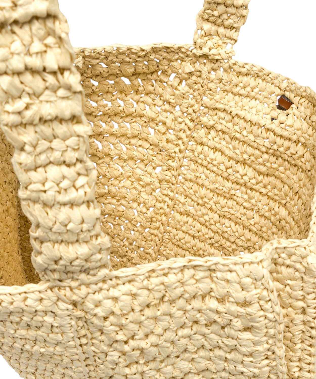 Gianni Chiarini Nefeli sac shopper en crochet de paille