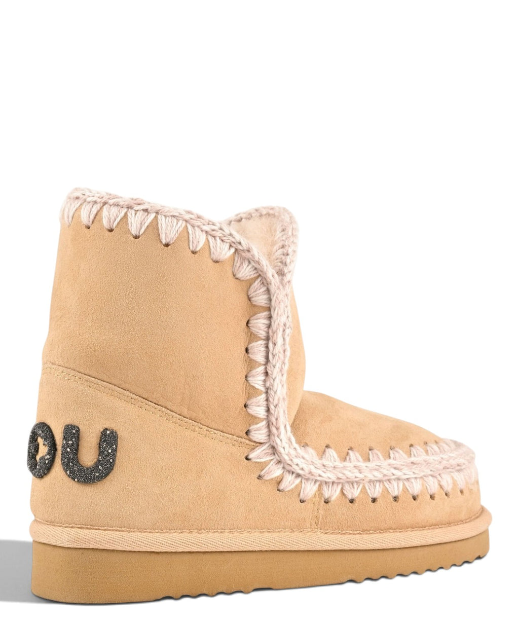 Bottes femme Mou Eskimo 18 Glitter Logo en peau lainée