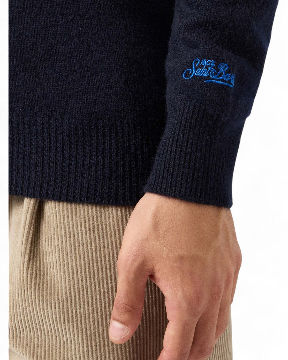 Maglione in misto cashmere con ricamo Après Ski-Mc2 Saint Barth-Maglieria-Vittorio Citro Boutique