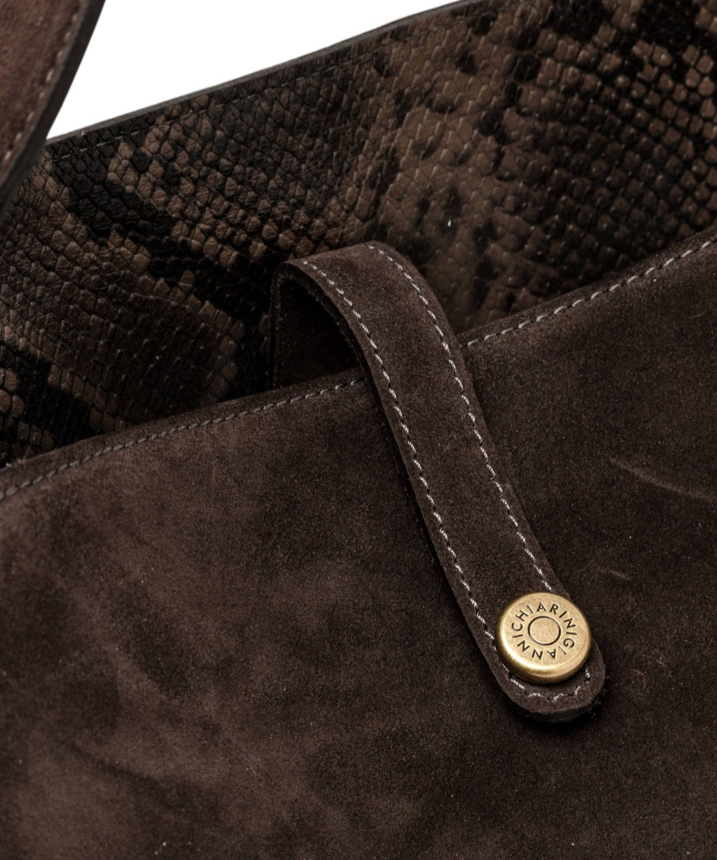 Sac pour femme Gianni Chiarini Fiona Large en cuir suédé
