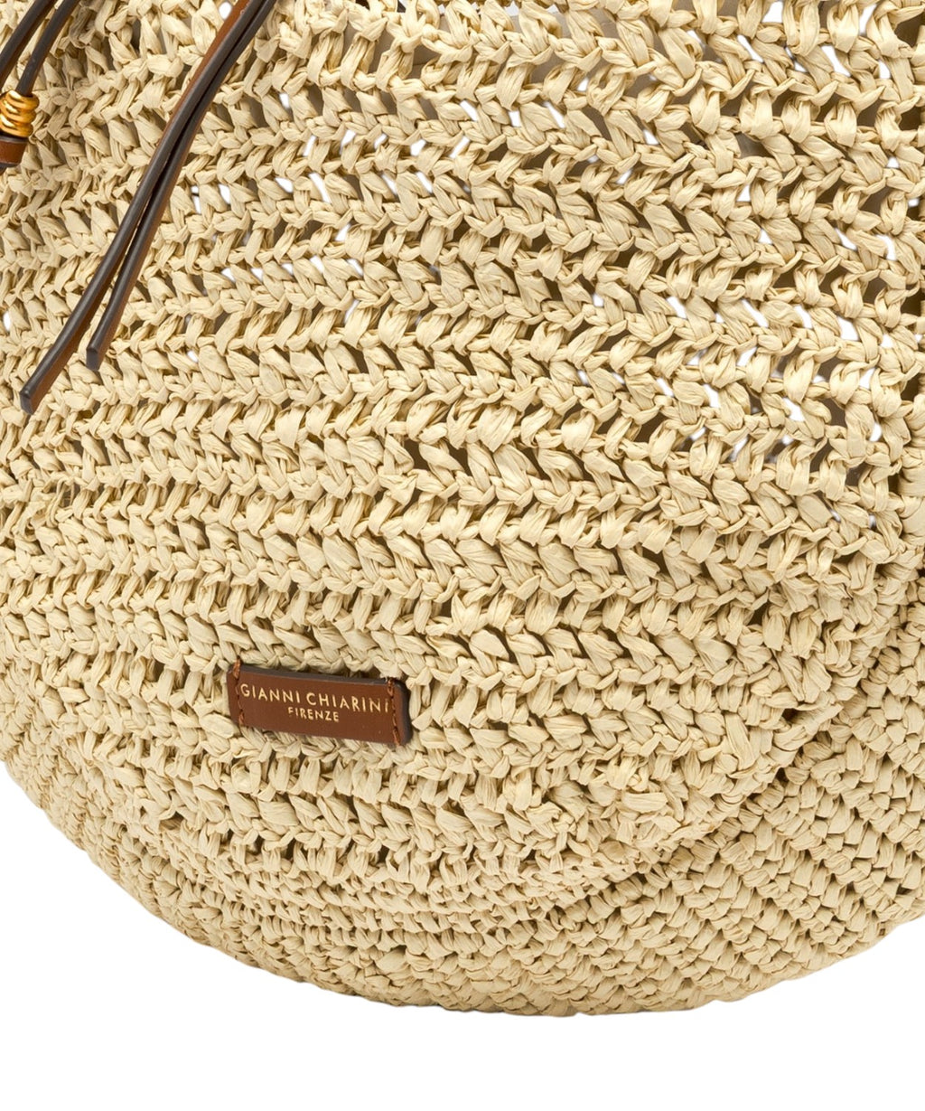 Sac Nefeli Hobo en crochet paille Gianni Chiarini