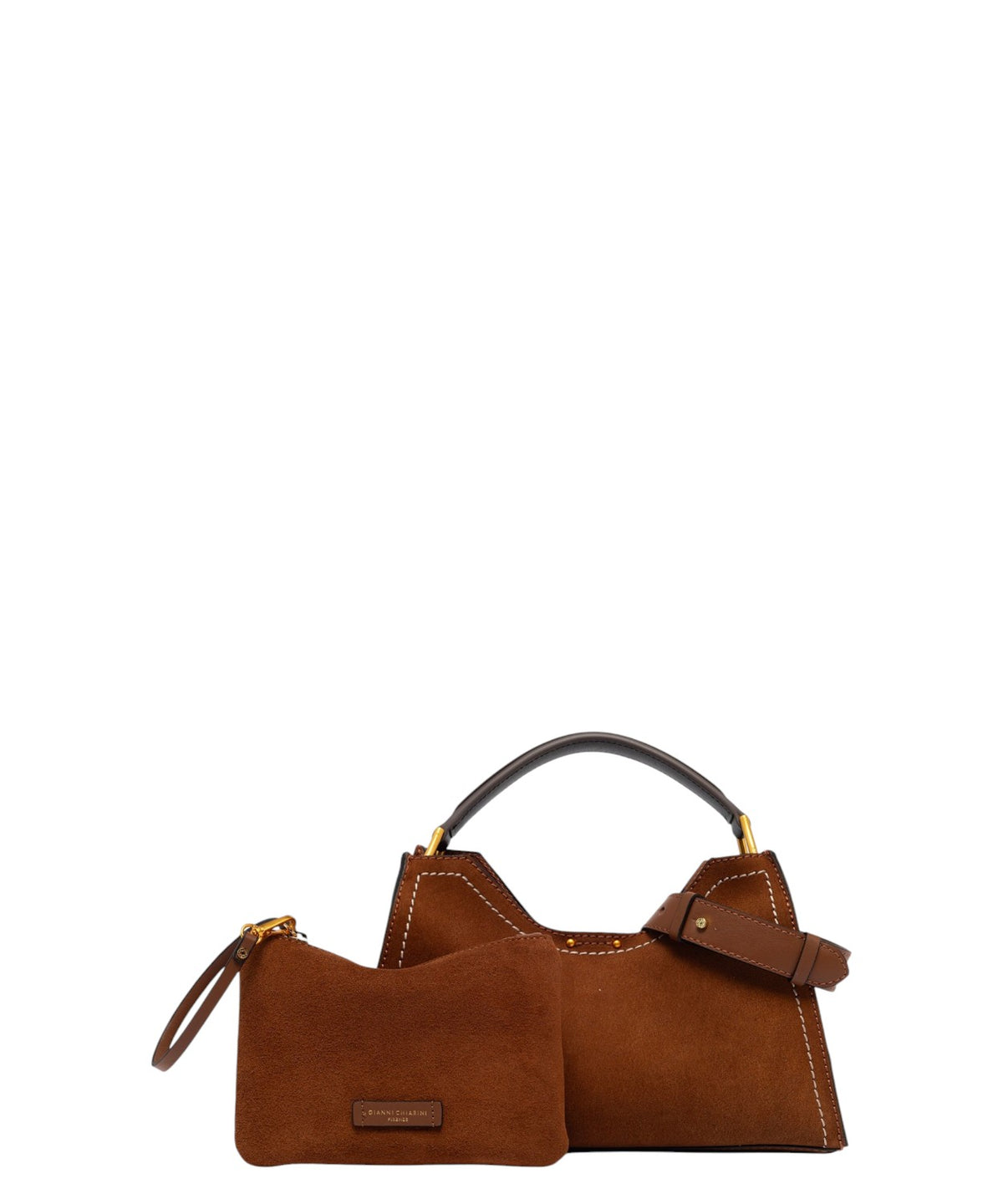 Sac Gianni Chiarini Aurora Small en cuir suédé