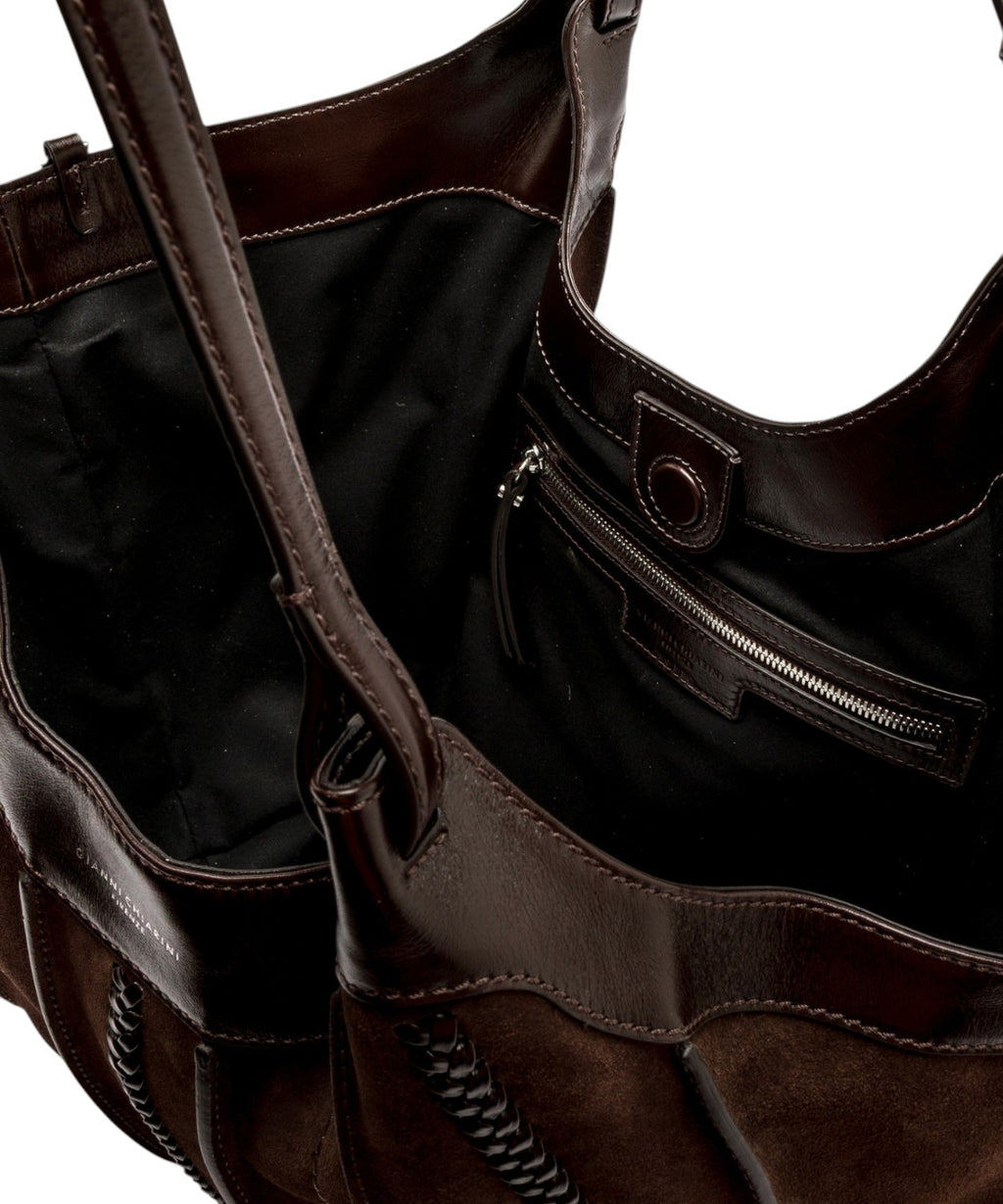 Sac Femme Gianni Chiarini DUA Large en cuir suédé