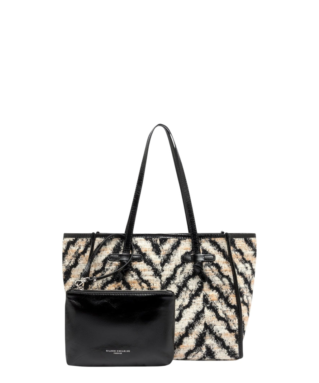 Sac Gianni Chiarini Marcella Zèbre en mélange de laine