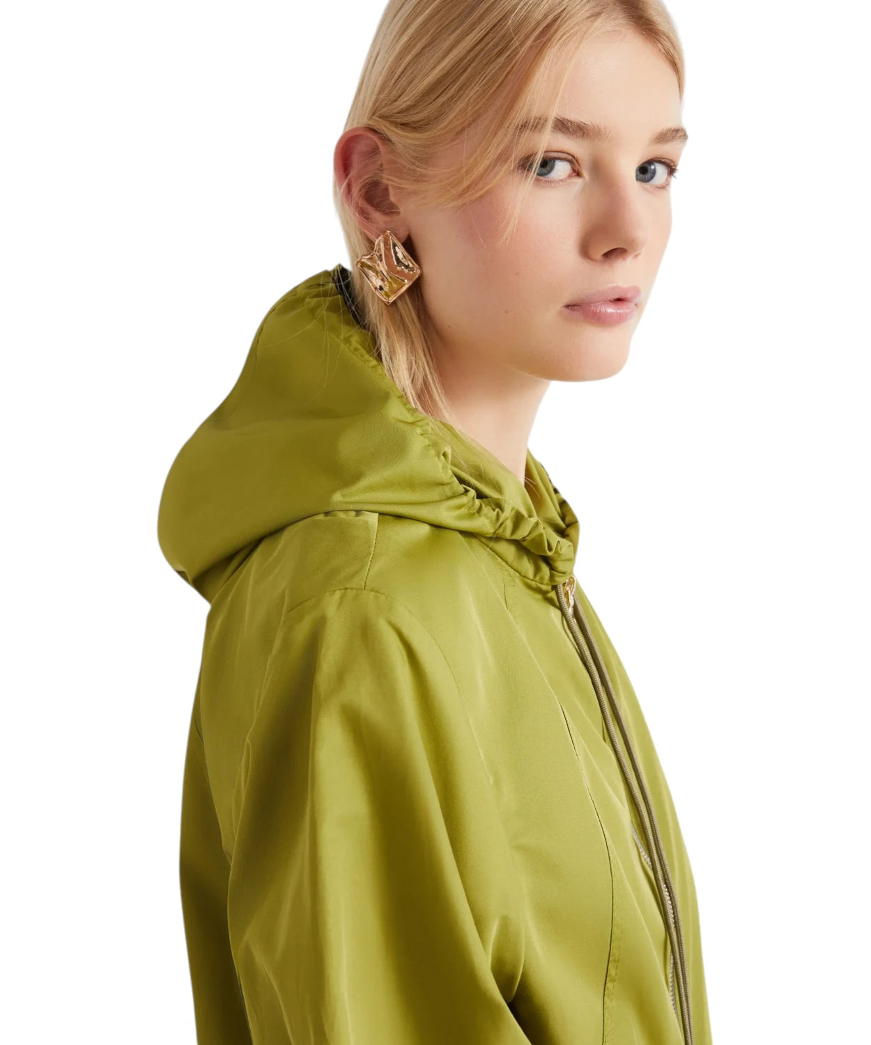 Marella Impermeabile Zucca Antigoccia con Cappuccio