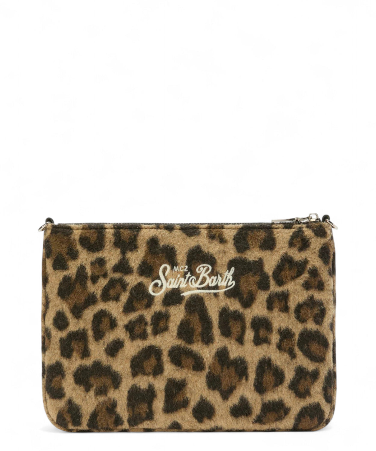 Borsa Parisienne Felt in misto lana leopardata-Mc2 Saint Barth-Borse a spalla-Vittorio Citro Boutique