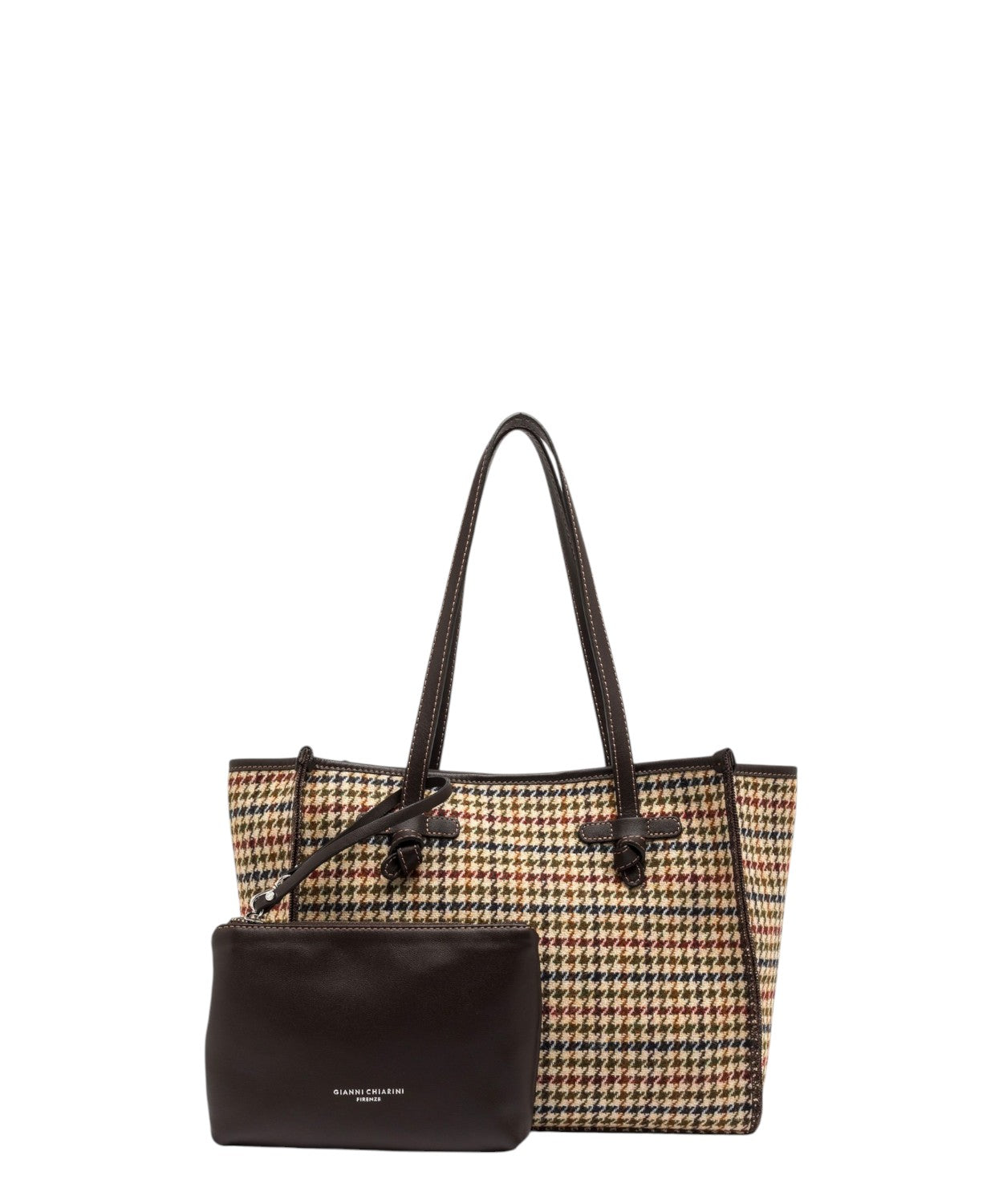 Borsa Marcella Medium Gianni Chiarini in Tessuto Pied de Poule