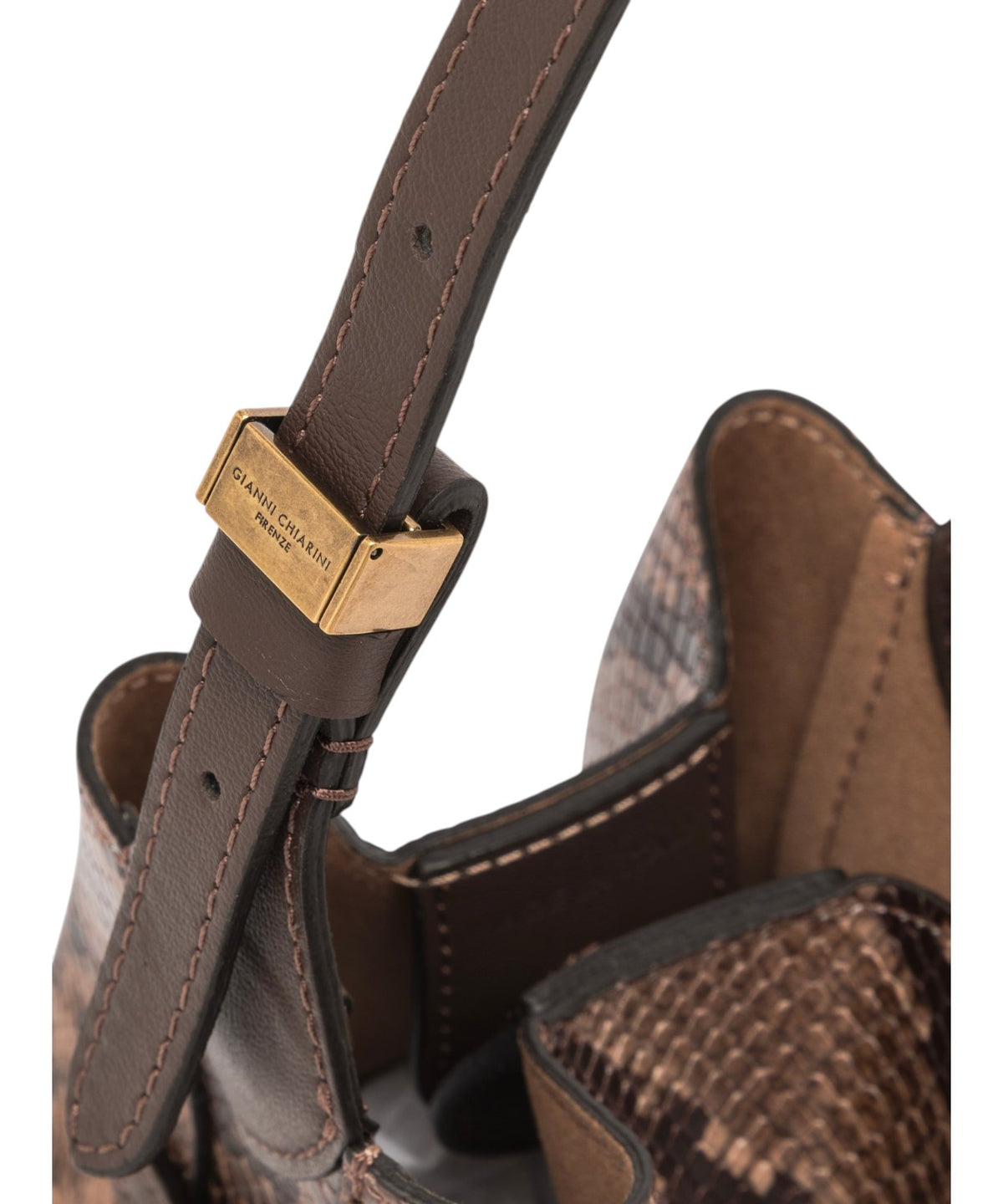 Sac à main pour femme Gianni Chiarini Sienna Mini en cuir effet python