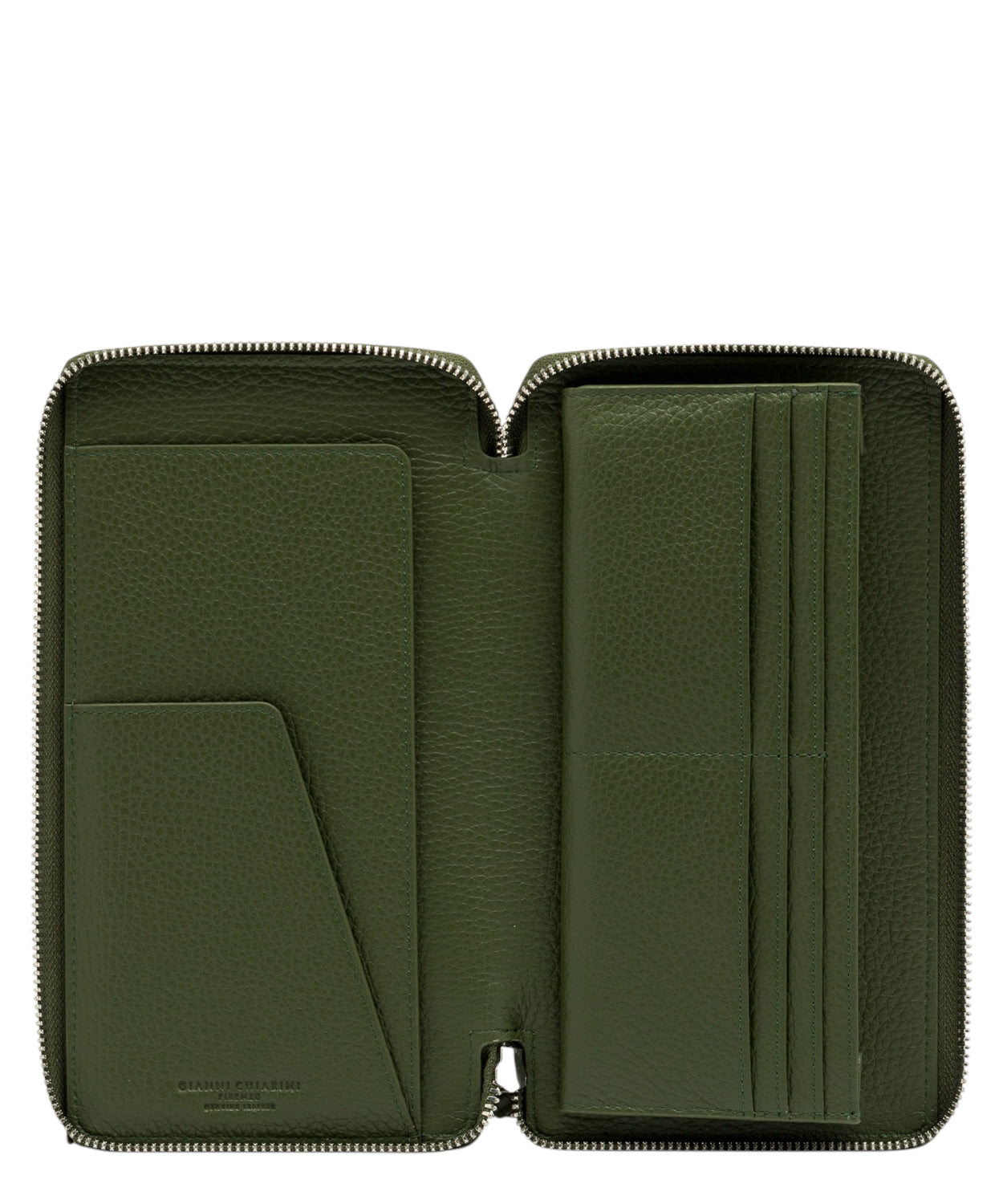 Portafoglio in pelle martellata con zip e cinturino-Gianni Chiarini-Portafogli-Vittorio Citro Boutique