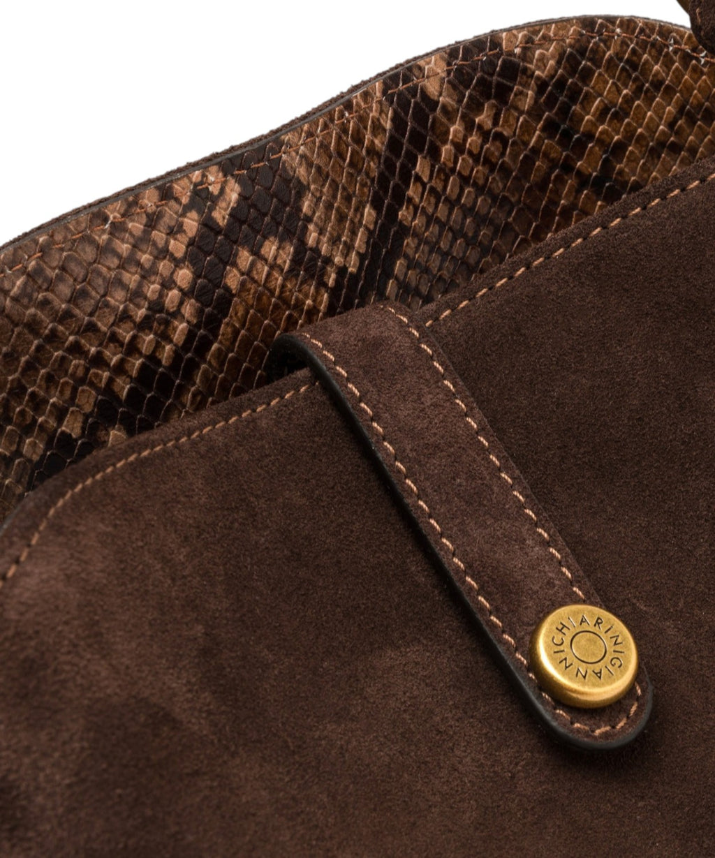 Sac femme Gianni Chiarini Fiona Mini en cuir suédé