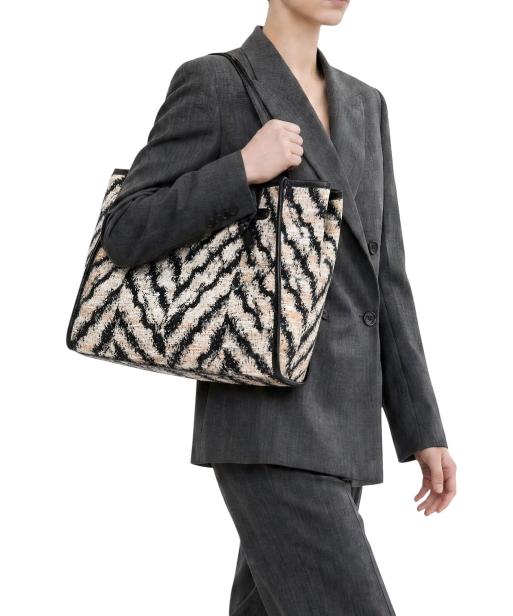 Sac Gianni Chiarini Marcella Zèbre en mélange de laine