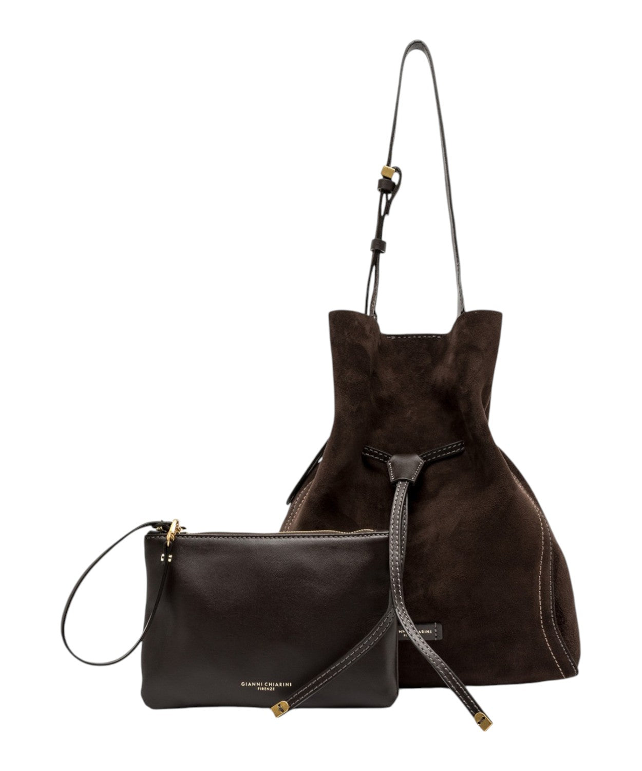 Borsa Gianni Chiarini Sienna Grande in Pelle Scamosciata