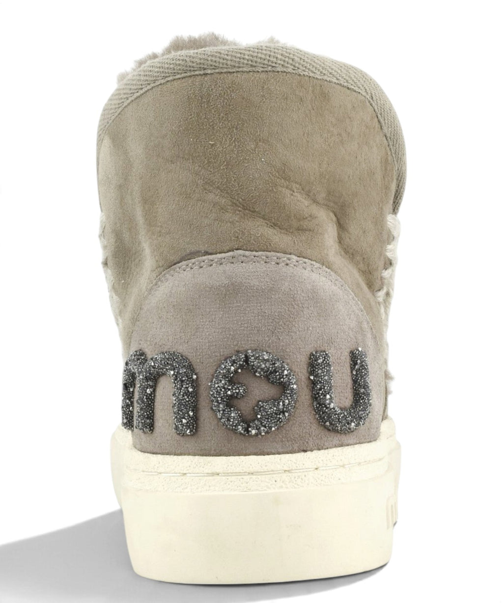 Mou Eskimo Sneaker Bold Glitter Logo en peau lainée