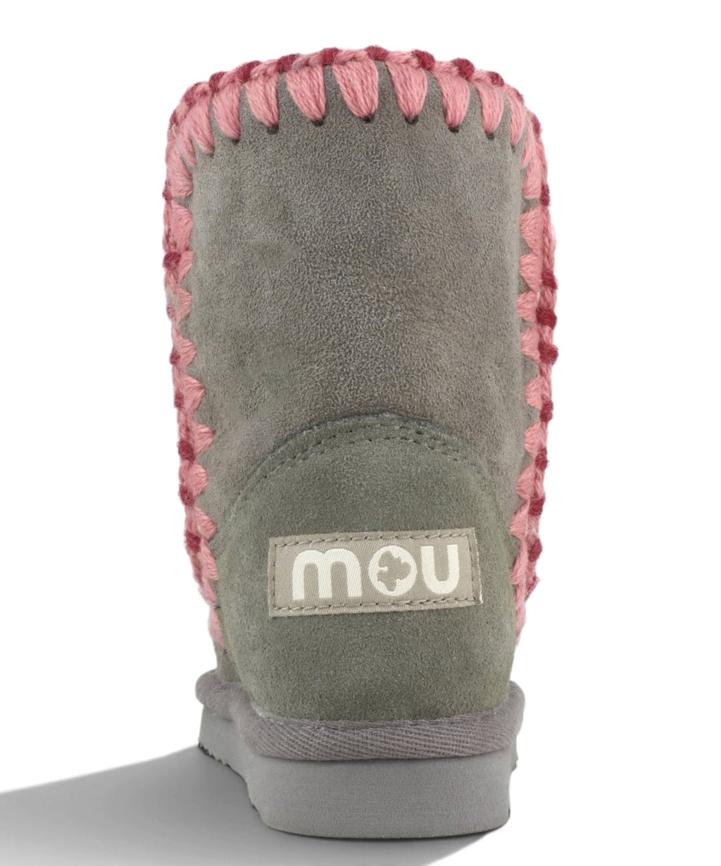 Mou Eskimo Kid Overstitch en peau lainée double face