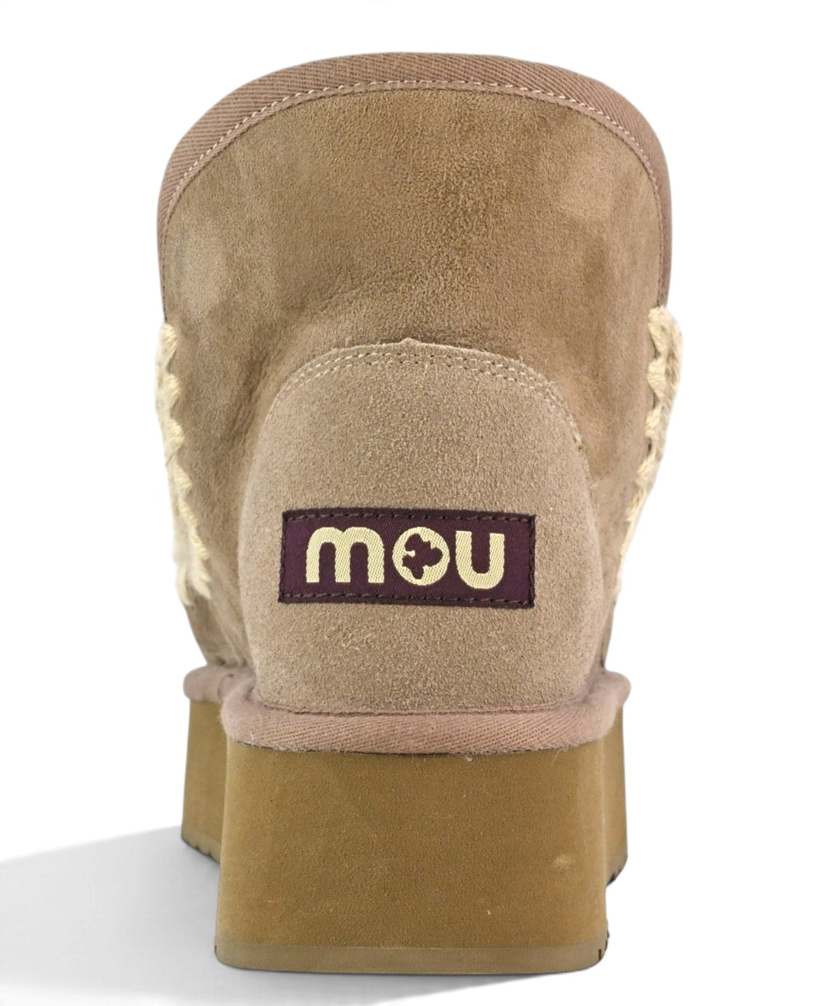 Bottines plateforme Mou Mini Eskimo en daim et peau lainée