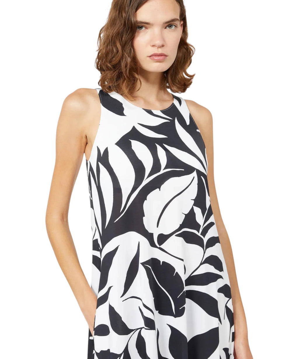 Robe midi Max Mara avec imprimé monogramme