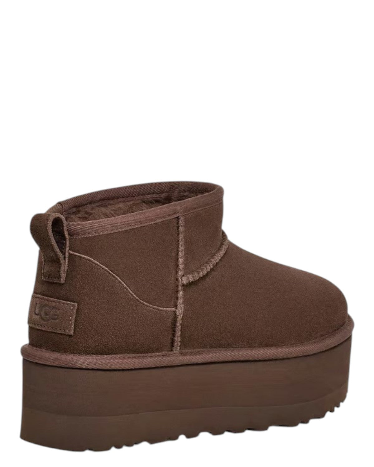 UGG Stivali Classic Ultra Mini con Plateau Burnt cedar