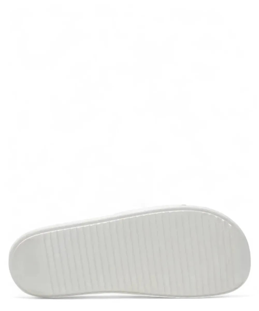 Sliders in pelle martellata con logo-Ciabatte-Emporio Armani-Vittorio Citro Boutique