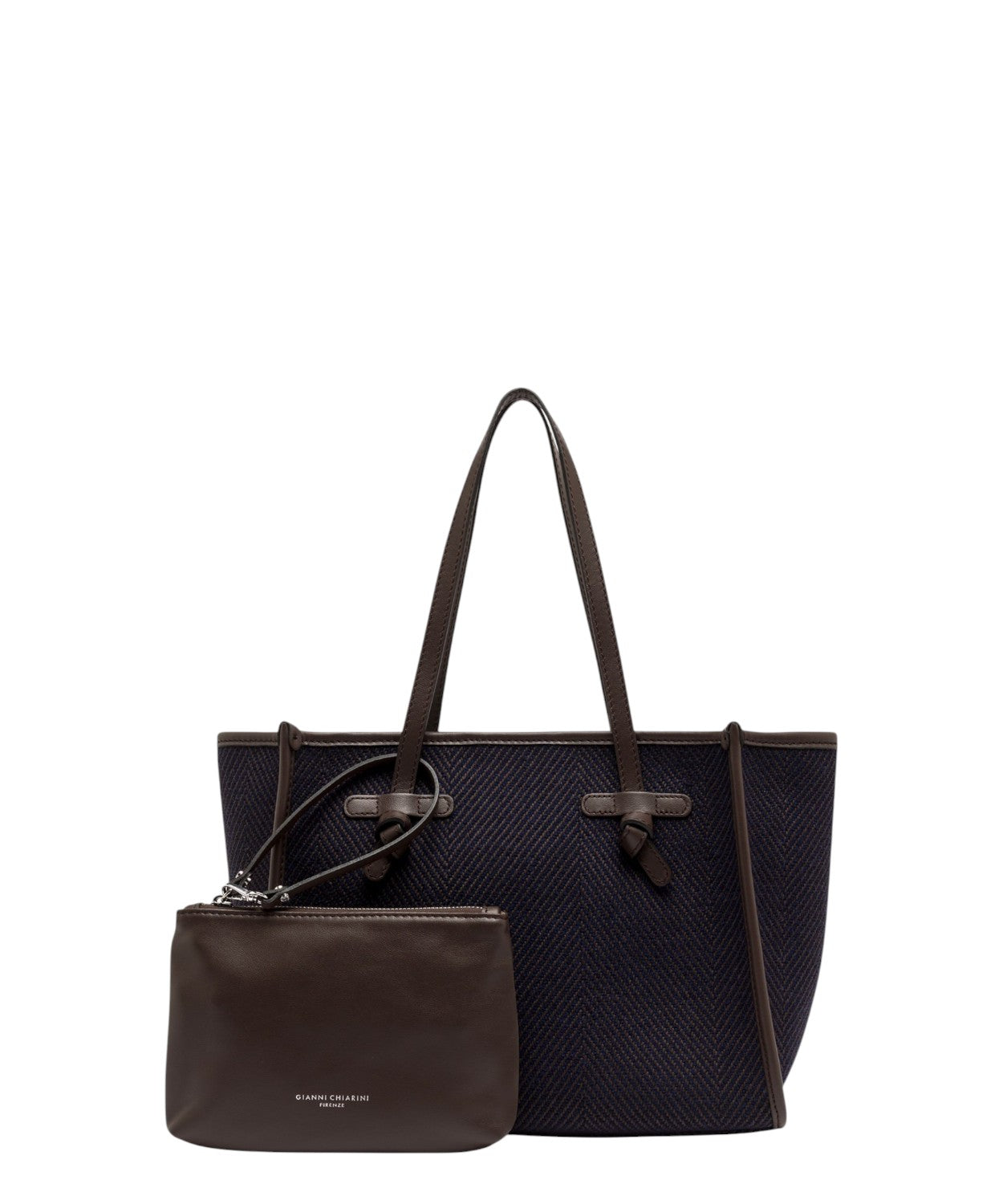 Shopping borsa Gianni Chiarini Marcella in lana spigata