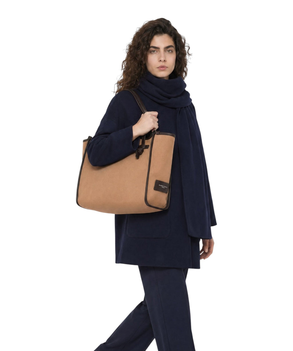 Borsa Gianni Chiarini Marcella in canvas e pelle