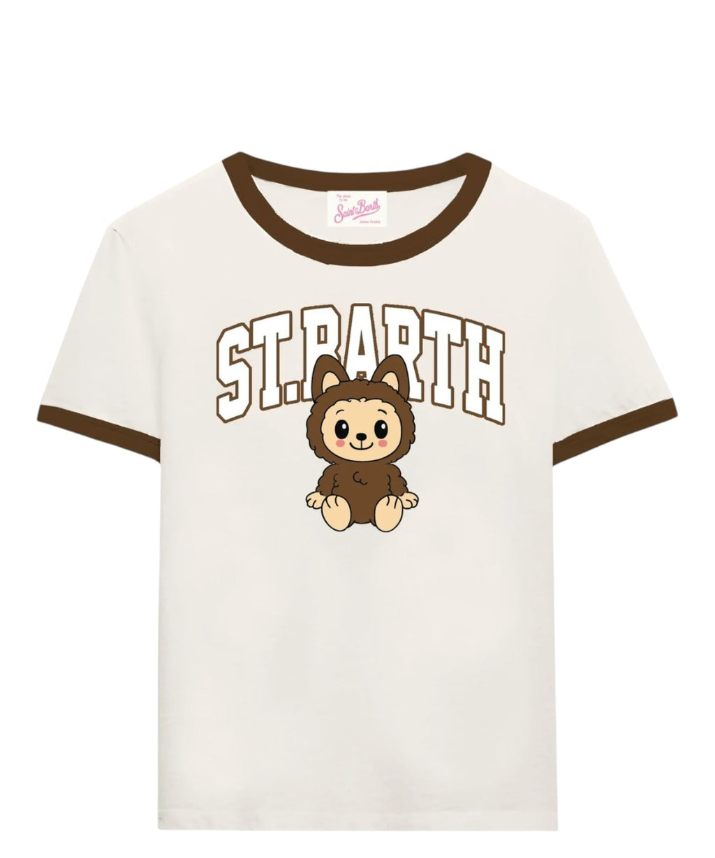 T-shirt Emilie MC2 Saint Barth avec impression Labubu
