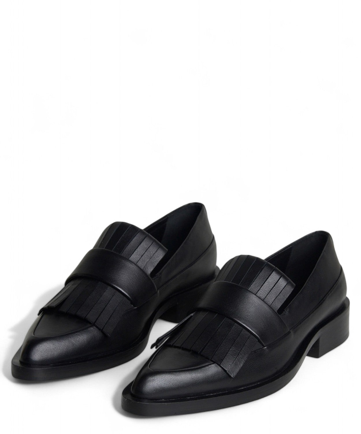 Mocassino a Punta in Pelle con Frange Tacco 3cm-JVAM-Mocassini-Vittorio Citro Boutique