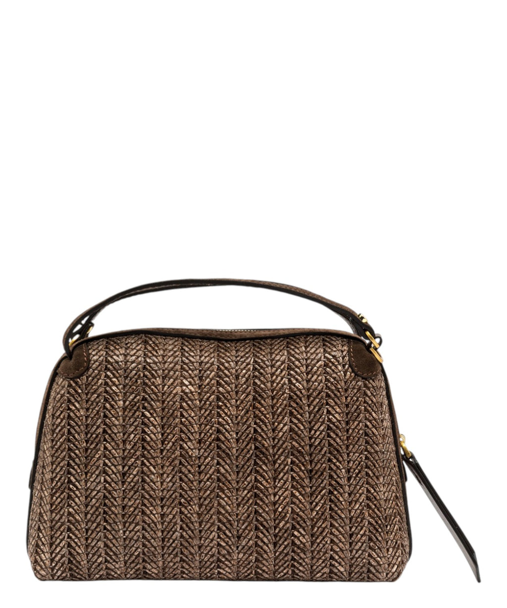 Sac Alifa en paille et cuir Gianni Chiarini