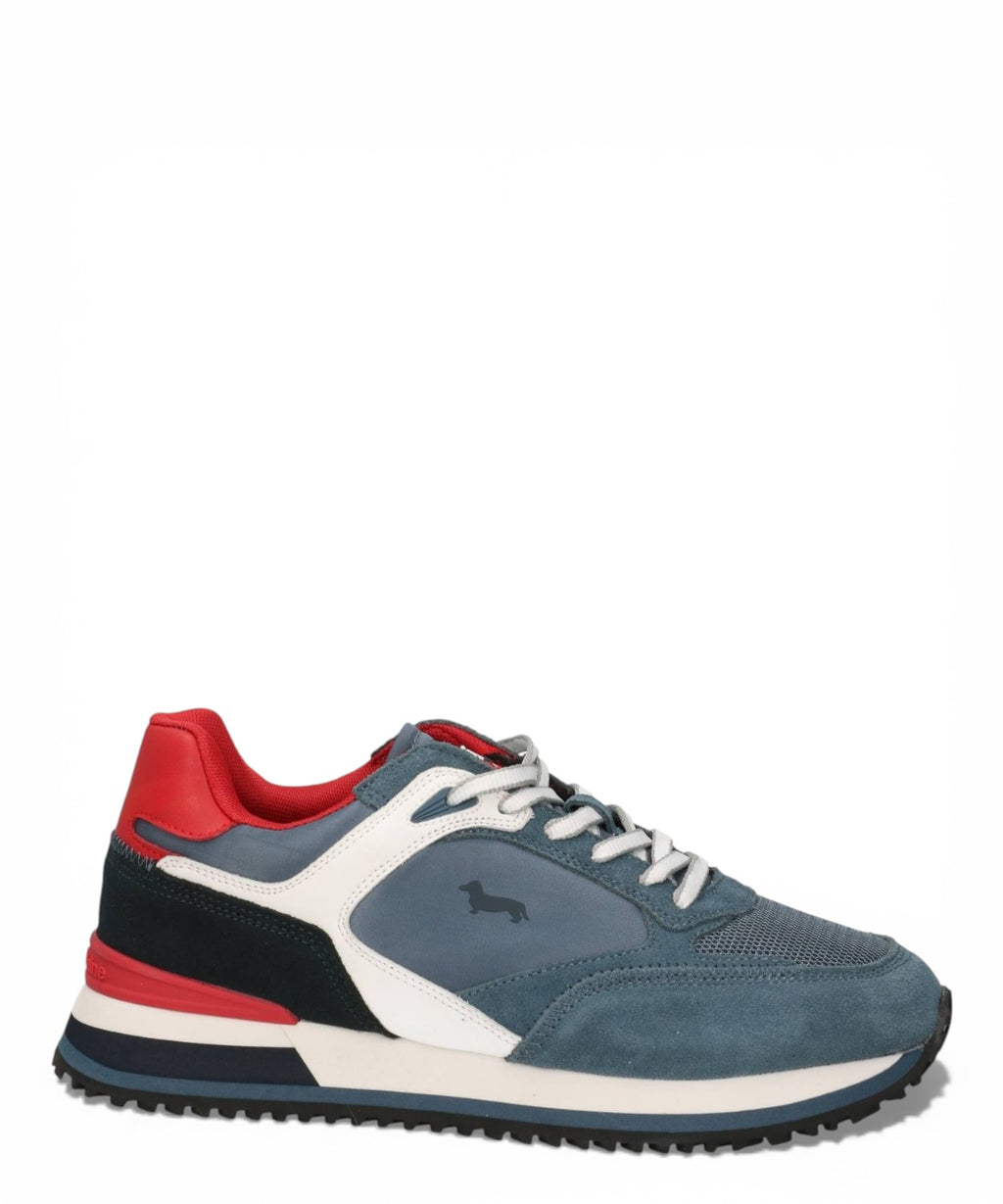 Sneakers homme cuir et tissu Harmont & Blaine