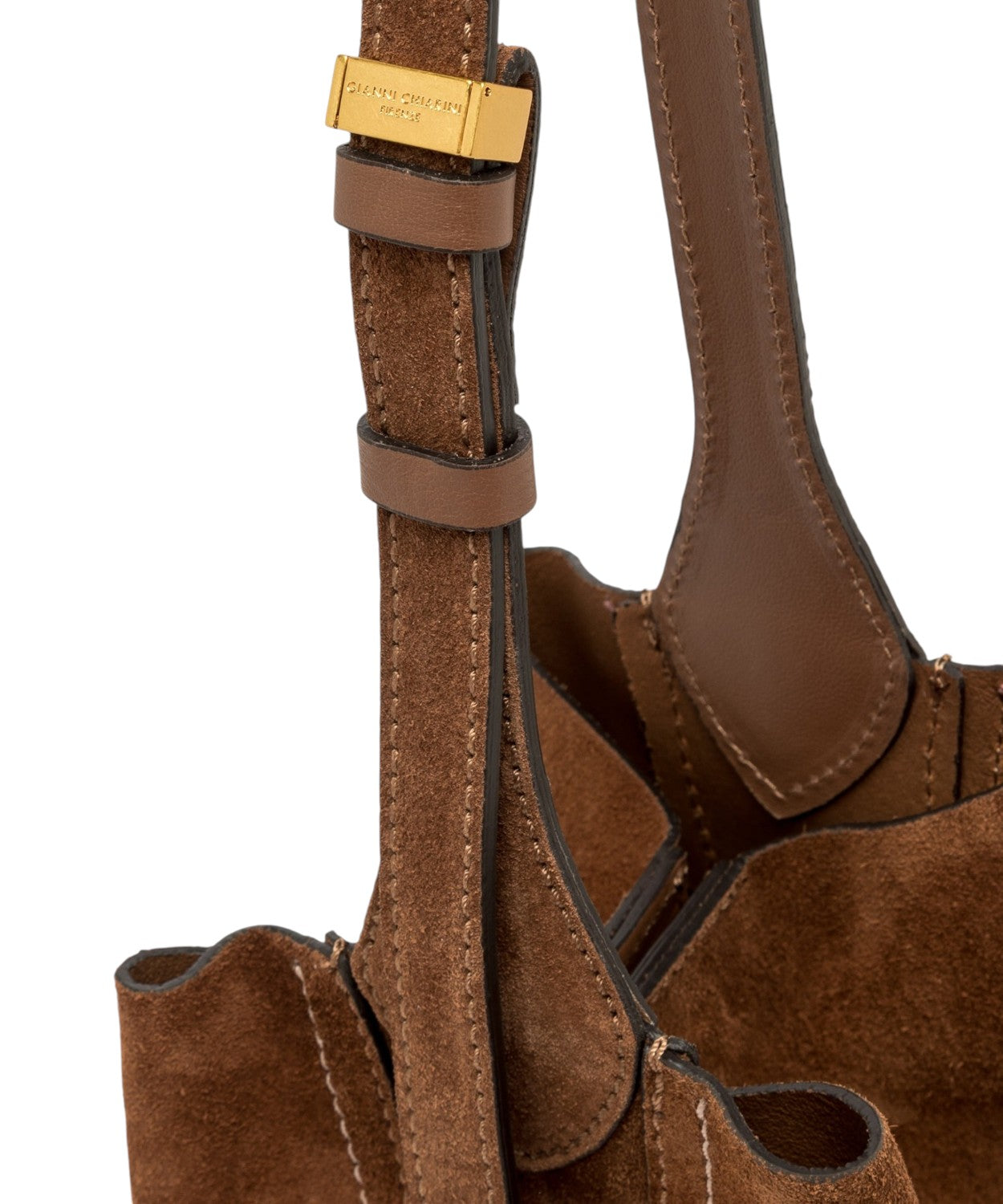 Borsa Gianni Chiarini in Pelle Scamosciata Sienna Small