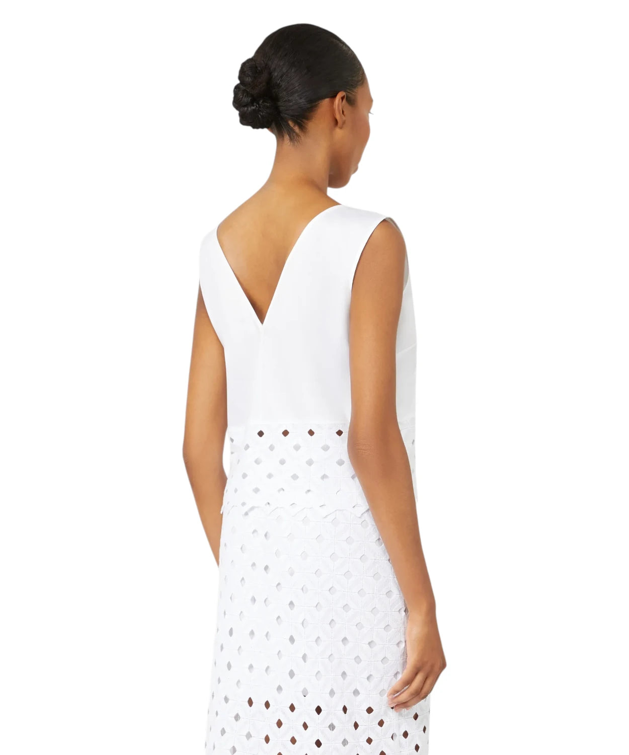 Top Crop Max Mara en popeline stretch