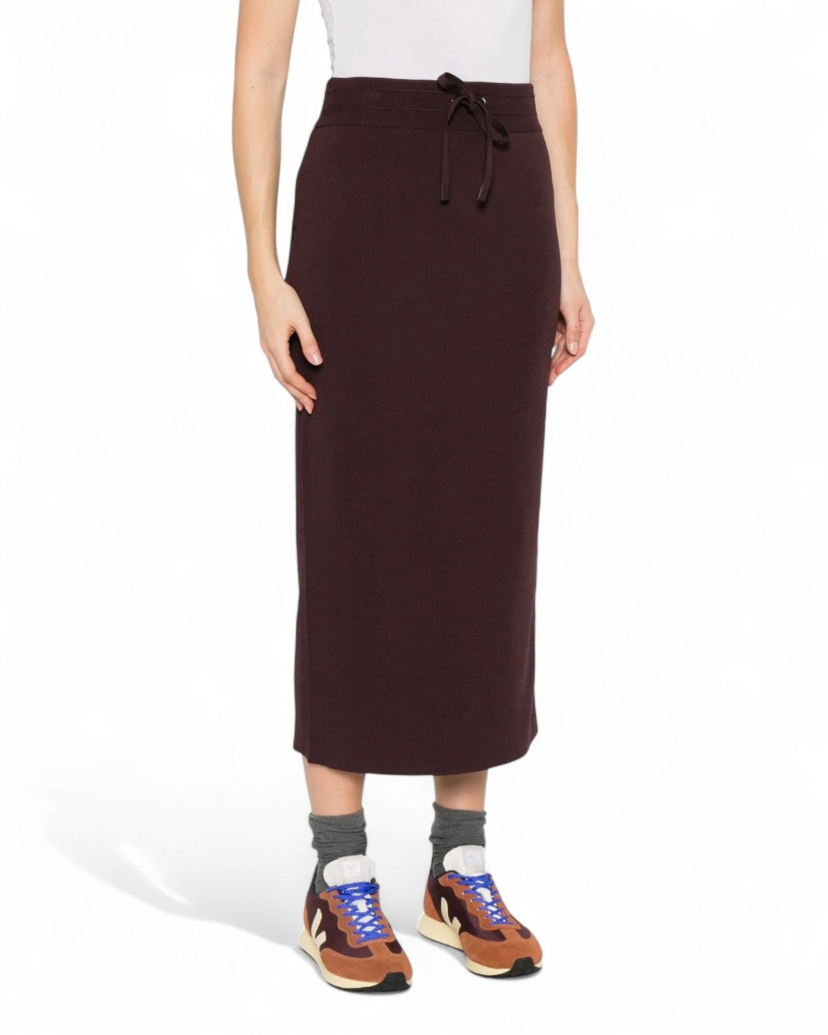 Gonna lunga Pinko con coulisse in vita e taglio dritto, ideale per outfit casual e dinamici della collezione FW26 donna.