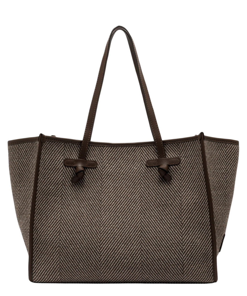 Gianni Chiarini Marcella - Sac cabas en laine à chevrons