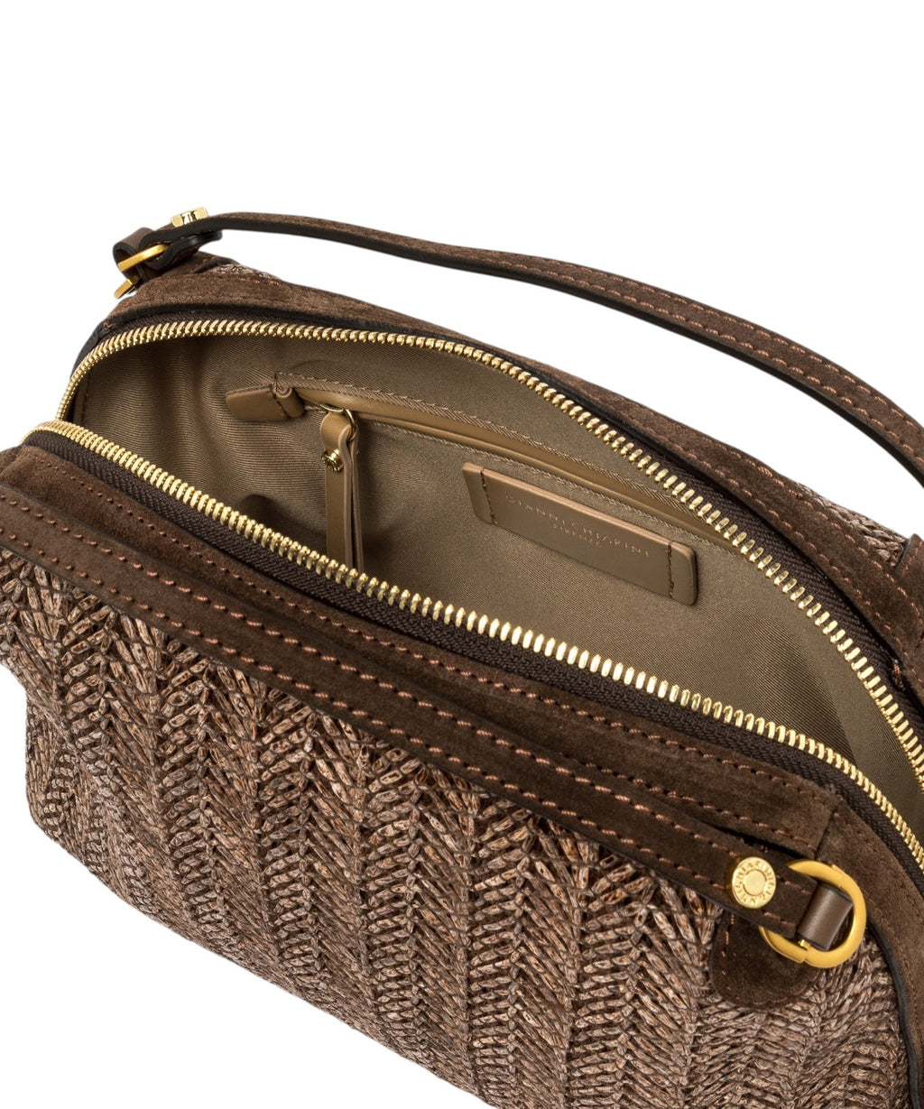 Sac Alifa en paille et cuir Gianni Chiarini