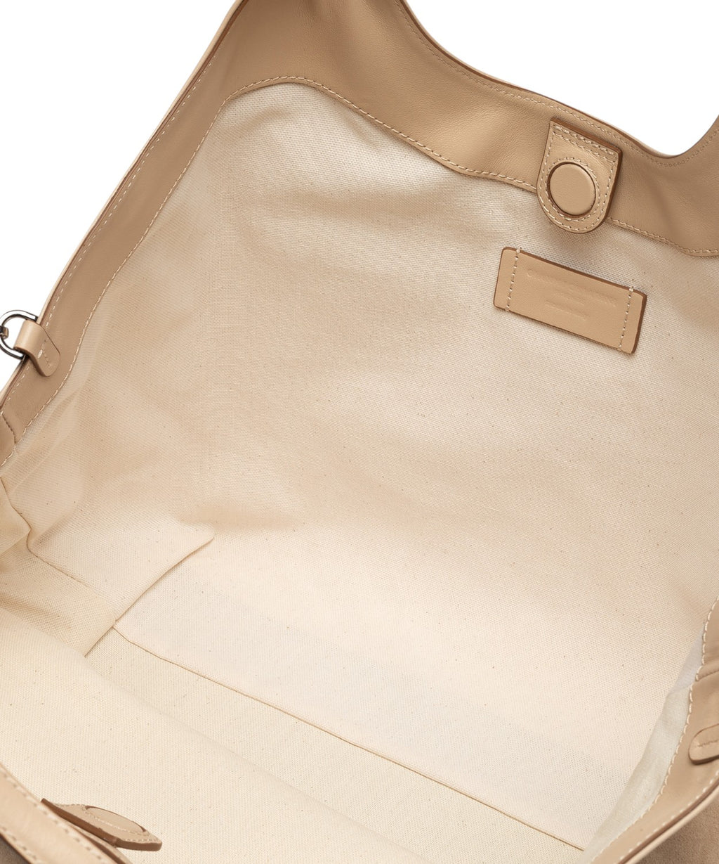 Sac DUA en daim géométrique