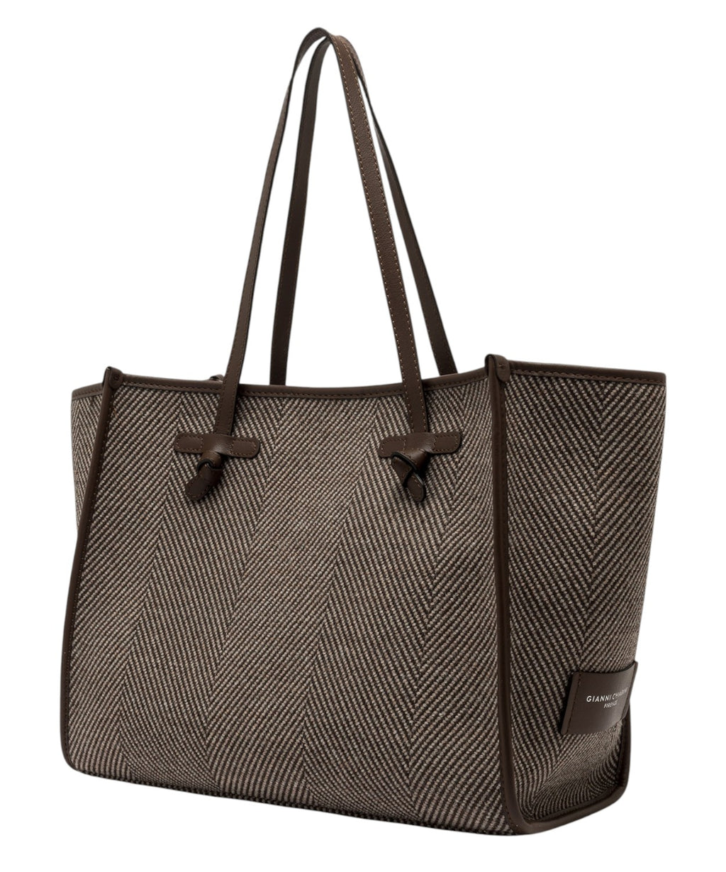 Gianni Chiarini Marcella - Sac cabas en laine à chevrons