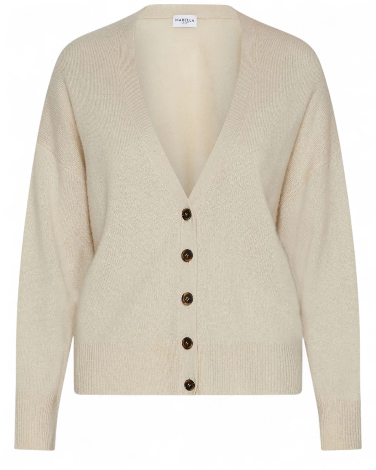 Cardigan in lana e cashmere con fit boxy-Marella-Maglieria-Vittorio Citro Boutique