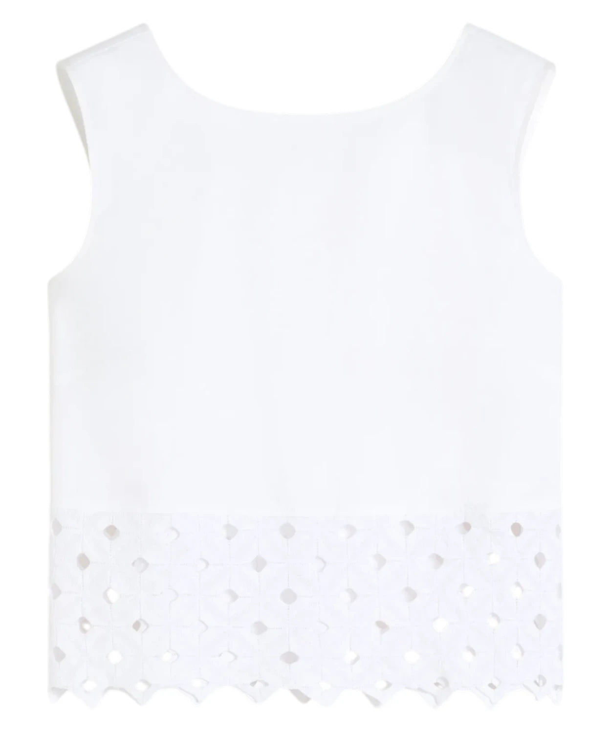 Top Crop Max Mara en popeline stretch