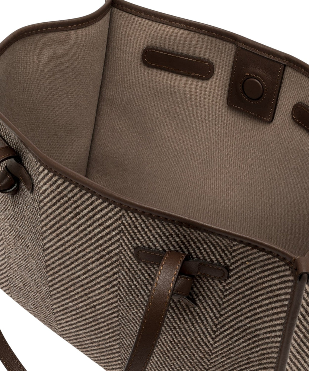 Gianni Chiarini Marcella - Sac cabas en laine à chevrons