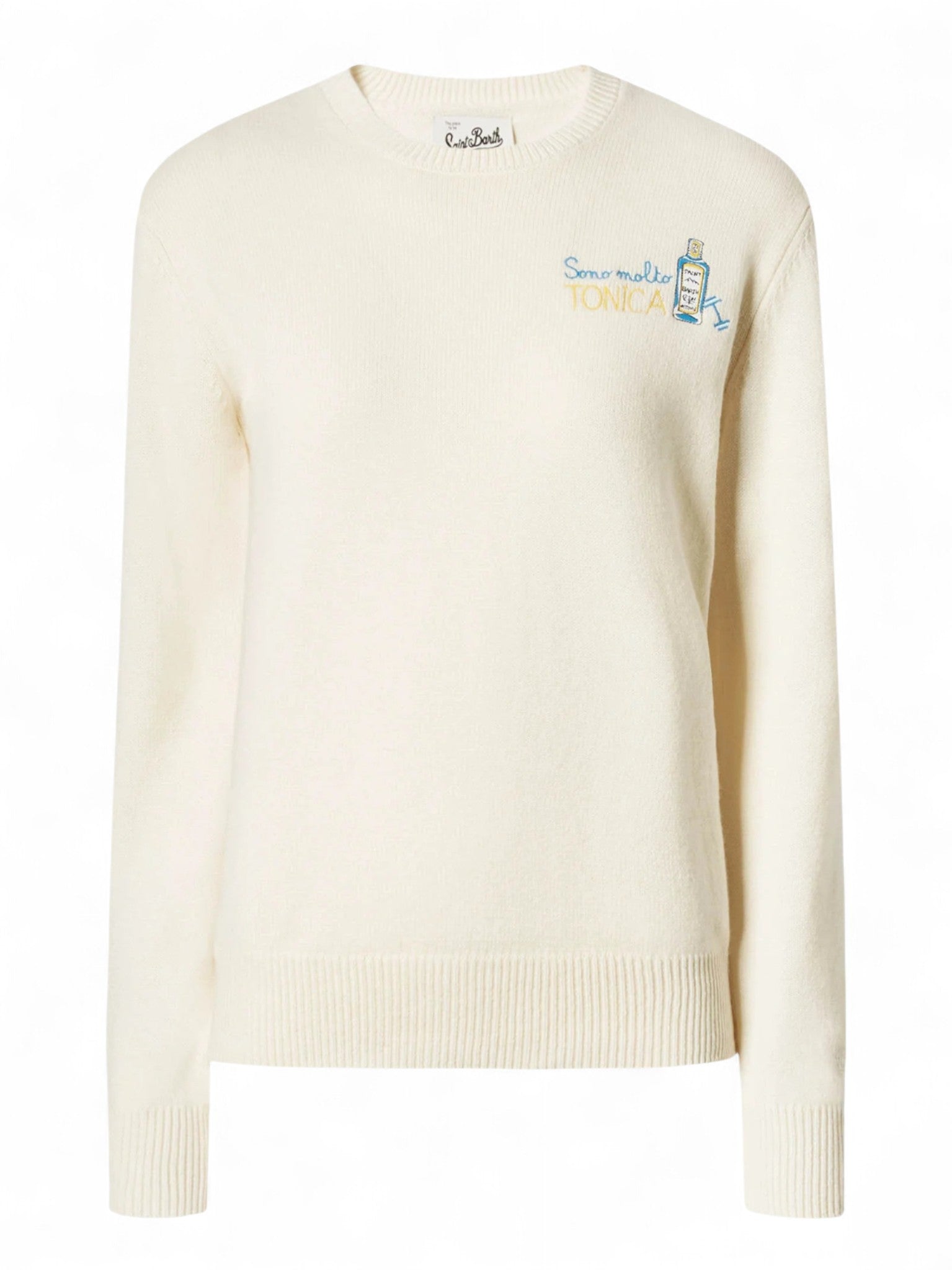 Maglione girocollo New Queen "Sono molto tonica"-Mc2 Saint Barth-Felpe-Vittorio Citro Boutique