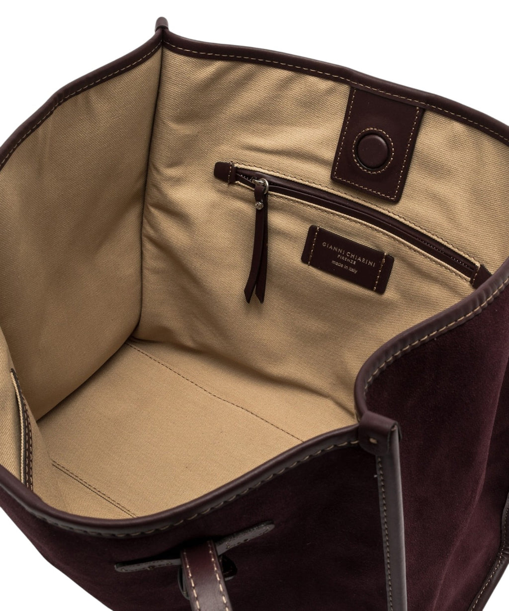 Borsa Shopping Pelle Scamosciata Gianni Chiarini