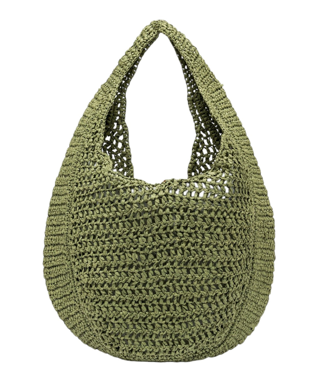 Sac Nefeli Hobo en paille crochetée
